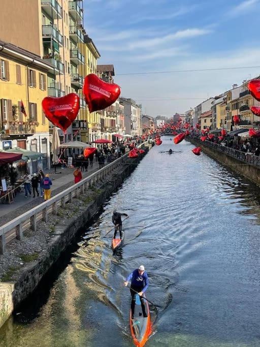 Ferienwohnung Navigli, 90 Square Meters, Free Parking Ripa Ticinese Mailand Exterior foto
